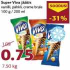 Allahindlus - Super Viva jäätis
vanilli, pähkli, creme brule
100 g / 200 ml