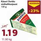 Allahindlus - Käseri Dorblu
sinihallitusjuust
100 g