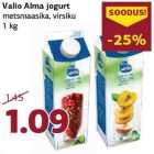 Valio Alma jogurt
metsmaasika, virsiku
1 kg