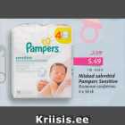 Allahindlus - Niisked salvrätid Pampers Sensitive