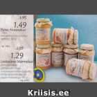 Allahindlus - Püree Marmaluzi kartuli-kala; riisi-küüliku; aedvilja; 190 g - 1,49€; Lastepüüree Marmaluzi piimapuder riisiga; marjadega kolmeviljapuder; köögiviljapüree; dessert jogurt marjadega; 190 g  - 1,29€ 