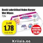 Allahindlus - Beebi salvrätikud Helen Harper Wet Wipes 72 tk