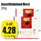 Assortišokolaad Merci 250 g