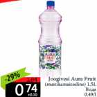 Joogivesi Aura Fruit