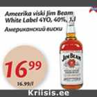 Ameerika viski Jim Beam White Labe 4YO, 