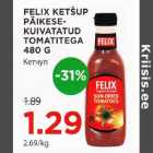 FELIX KETšUP PÄIKESEKUIVATATUD TOMATITEGA