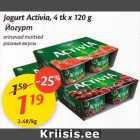 Jogurt Activia, 4 tk x 120 g