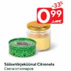 Sääsetõrjeküünal Citronela
