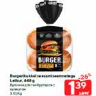 Allahindlus - Burgerikukkel seesamiseemnetega
Leibur, 448 g
