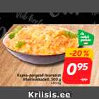 Kapsa-porgandi toorsalat
Rimi kokkadelt, 300 g