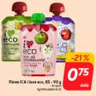 Püree ICA i love eco, 85 - 90 g