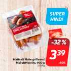 Maitselt Mahe grillvorst
Maks&Moorits, 900 g