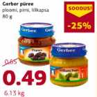 Gerber püree ploomi, pirni, lillkapsa 80g