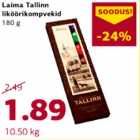 Laima Tallinn liköörikompvekid 180 g