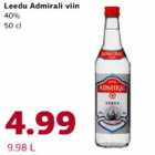 Allahindlus - Leedu Admirali viin 40%, 50cl