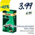 Allahindlus - Jacobs Krönung jahvatatud kohv, 500 g