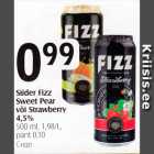 Siider Fizz Sweet Pear või Strawberry