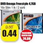 Allahindlus - DVD Omega Freestyle 4,7GB