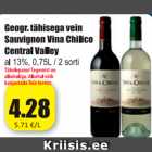 Allahindlus - Geogr. tähisega vein Sauvignon Vina Chilico Central Valley