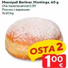 Allahindlus - Moosipall Berliner, Mantinga, 60 g
Ühe toote tavahind 0.59
