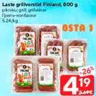 Laste grillvorstid Finland, 800 g

