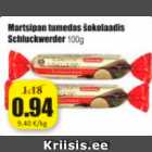 Allahindlus - Martsipan tumedas šokolaadis Schluckwerder 100 g