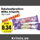 Allahindlus - Šokolaadipralinee
Milka Crispello
30g / 2 sorti