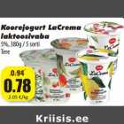 Allahindlus - Koorejogurt LaCrema
laktoosivaba
5%, 380g / 5 sorti
Tere