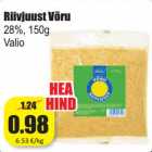 Allahindlus - Riivjuust Võru
28%, 150g
Valio