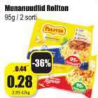 Allahindlus - Munanuudlid Rollton
95g / 2 sorti