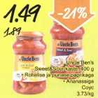 Allahindlus - Uncle Ben`s Sweet&Sour kaste, 400 g