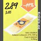 Valio viilutatud Hollandi Leibjuust, 27%, 500 g