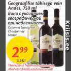 Allahindlus - Geograafilise tähisega vein Andes, 750 ml