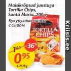 Allahindlus - Maisikrõpsud juustuga Tortilla Chips, Santa Maria, 200 g