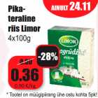 Allahindlus - Pikateraline riis Limor 4x100g
