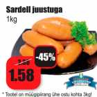 Allahindlus - Sardell juustuga
1kg
