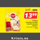 Allahindlus - Pedigree
loomaliha-linnuliha
kuivsööt koertele,
8,4 kg***