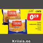 Allahindlus - Torino
makaronid, 400 g*