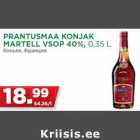 Allahindlus - PRANTUSMAA KONJAK
MARTELL VSOP 40%, 0,35 L