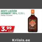 EESTI LIKÖÖR
HERBERT 35%, 0,35 L