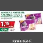 Allahindlus - WHISKAS KIISUEINE
KASTMES, 4x100 g
erineva lihaga, linnulihaga