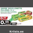 Allahindlus - KNORR BOUILLONETTE
PULJONG, 56 g
kana, juurvilja, loomaliha