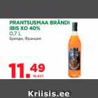 PRANTSUSMAA BRÄNDI IBIS XO 40%
0,7 L