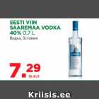 EESTI VIIN
SAAREMAA VODKA

