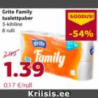 Allahindlus - Grite Family tualettpaber