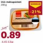 Allahindlus - Uvic maksapasteet 200 g