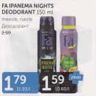 Allahindlus - FA IPANEMA NIGHTS DEODORANT 150 ml