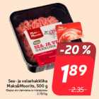 Sea- ja veisehakkliha
Maks&Moorits, 500 g
