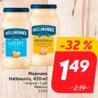 Majonees
Hellmann's, 420 ml

