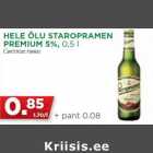 HELE ÕLU STAROPRAMEN
PREMIUM 5%, 0,5 l